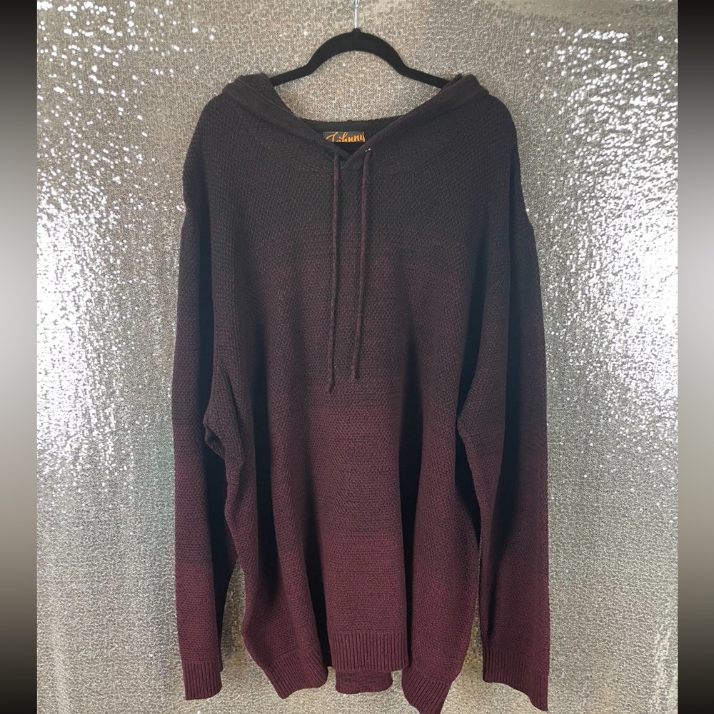Johnny Bigg Size 6x Burgandy Hoodie Brand New With Tags